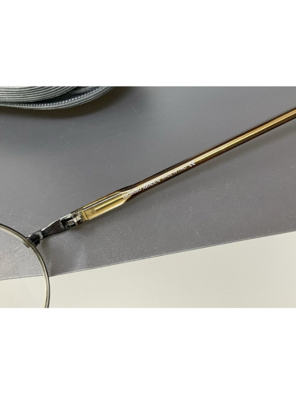 Vinatge Giorgio Armani GA 250 976 Dark Gunmetal  Oval Eyeglasses  Italy 44 [] 20 - Picture 6 of 13